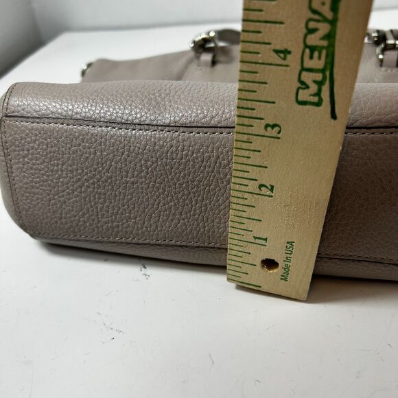 Coach Prairie Beige Taupe Pebble Leather Satchel Handbag #79997 - Picture 13 of 13